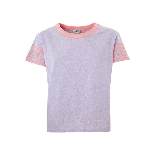 Kenzo Chic Gray Cotton Top for Sophisticated Style Kenzo