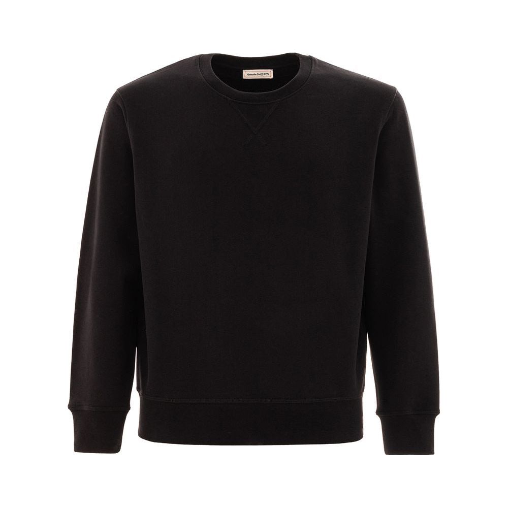 Alexander McQueen Black Cotton Sweater Alexander McQueen