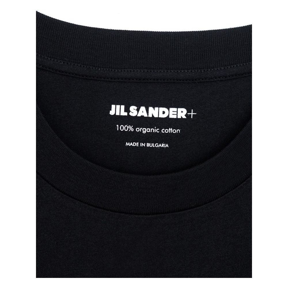 Jil Sander Black Cotton Organic T-Shirt Jil Sander