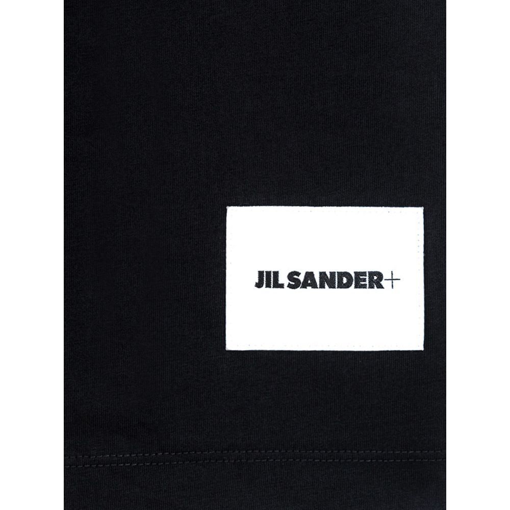 Jil Sander Black Cotton Organic T-Shirt Jil Sander