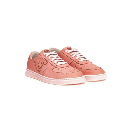 Etro Elegant Pink Leather Sneakers for the Modern Man Etro