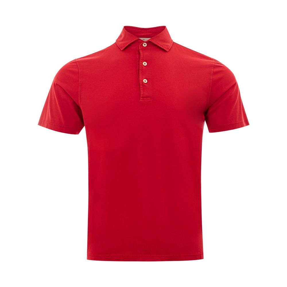 Gran Sasso Elegant Cotton Polo in Ravishing Red Gran Sasso