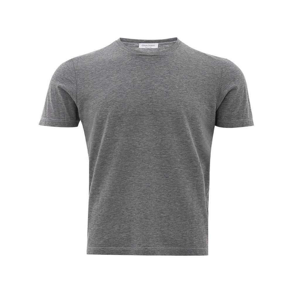 Gran Sasso Elegant Gray Cotton T-Shirt for Men Gran Sasso