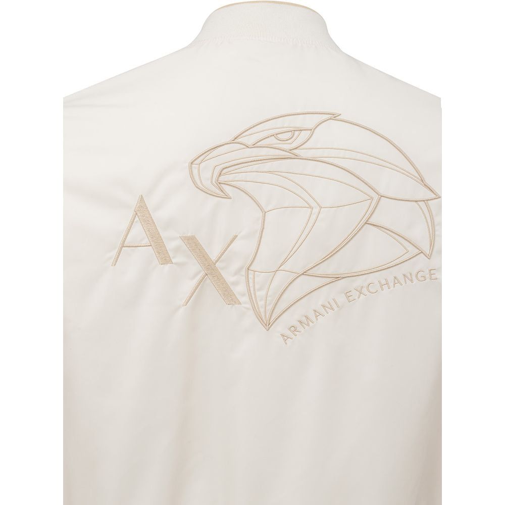 Armani Exchange Elegant White Designer Jacket for Men Armani Exchange