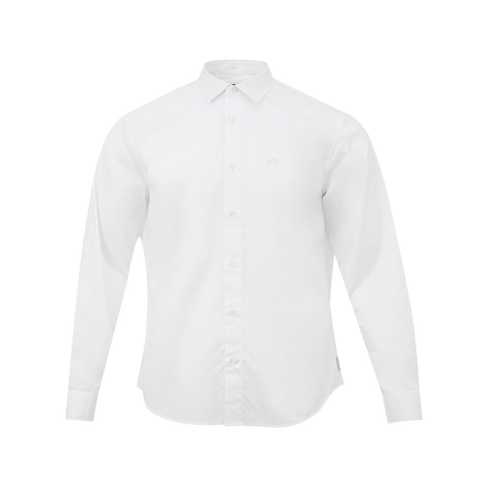 Armani Exchange Elegant White Cotton Shirt for Men Armani Exchange