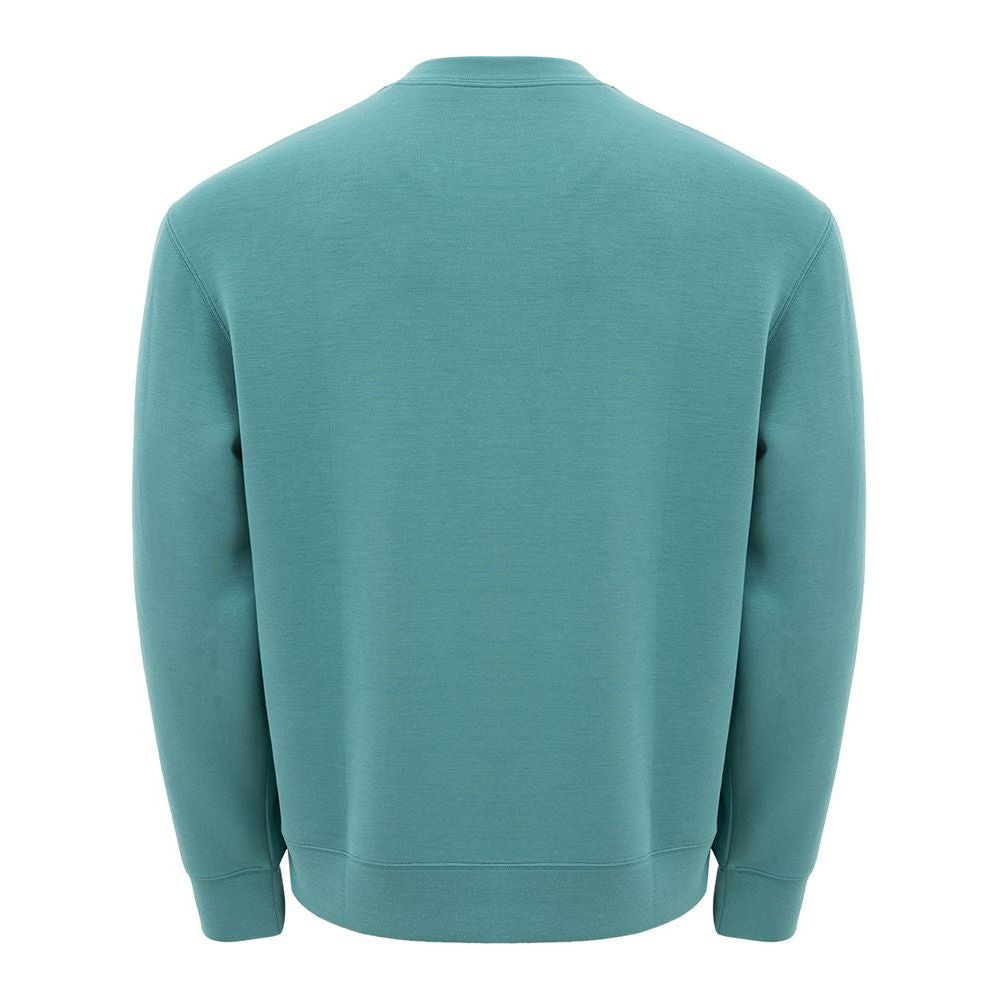 Armani Exchange Sleek Green Modal Crewneck Sweater Armani Exchange