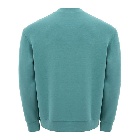 Armani Exchange Sleek Green Modal Crewneck Sweater Armani Exchange