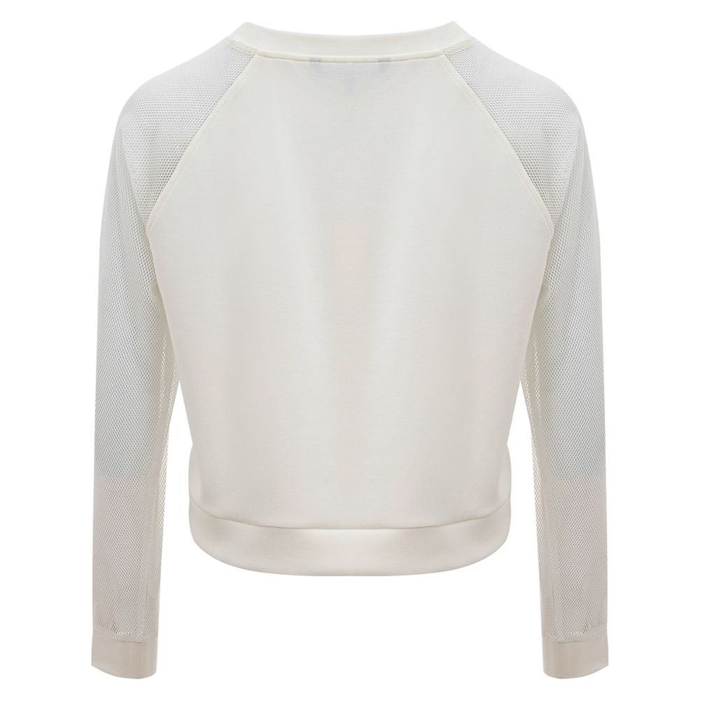 Armani Exchange Elegant White Polyamide Sweater Armani Exchange