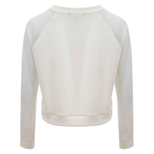 Armani Exchange Elegant White Polyamide Sweater Armani Exchange