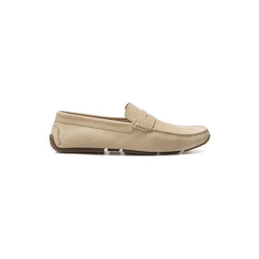 Bally Elegant Beige Leather Loafers for the Discerning Gentleman Bally