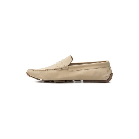 Bally Elegant Beige Leather Loafers for the Discerning Gentleman Bally