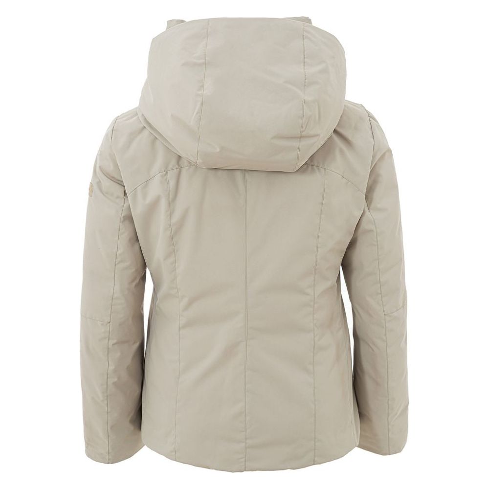 Peuterey Elegant Beige Polyester Jacket for Women Peuterey