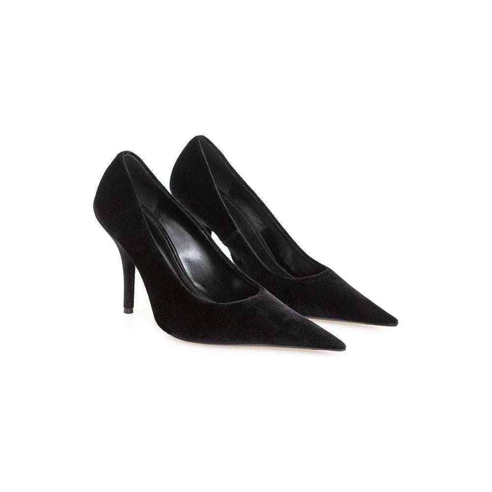 Balenciaga Elegant Velvet Black Pumps Balenciaga