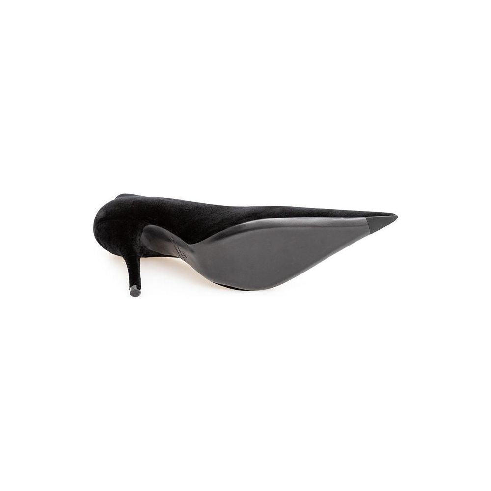 Balenciaga Elegant Velvet Black Pumps Balenciaga