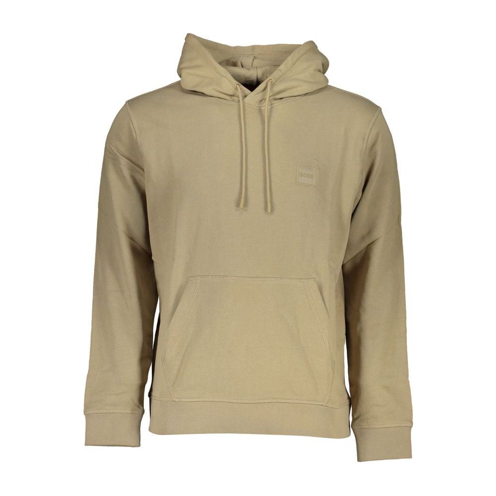 Hugo Boss Beige Cotton Sweater Hugo Boss