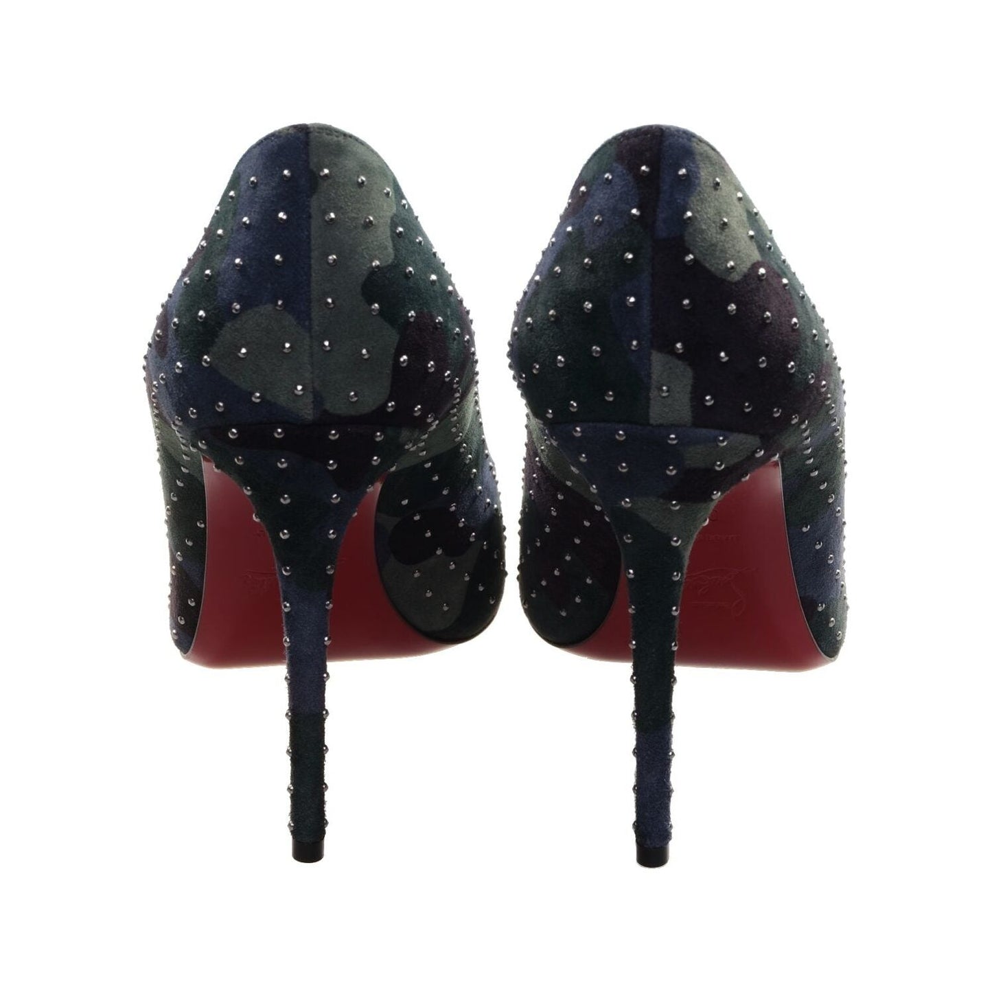 Christian Louboutin Kate Plume 100 Camouflage and Micro Stud High Heel Pumps Christian Louboutin