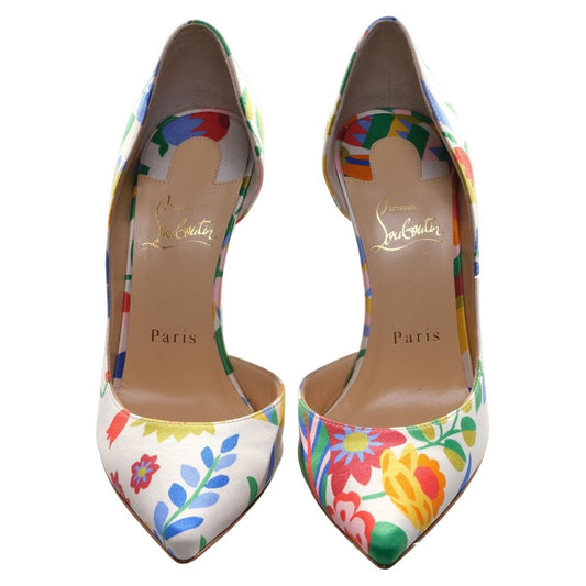 Christian Louboutin Iriza 100 Floral Crepe Satin High Heel Pumps Christian Louboutin