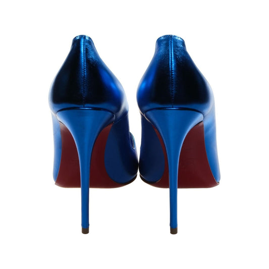 Christian Louboutin So Kate Blue Laminated Leather High Heel Pumps Christian Louboutin