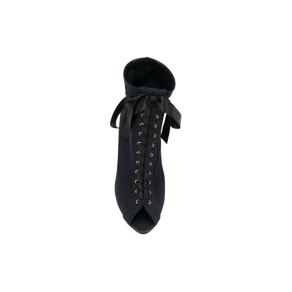 Dolce & Gabbana Black Nylon Boot Dolce & Gabbana