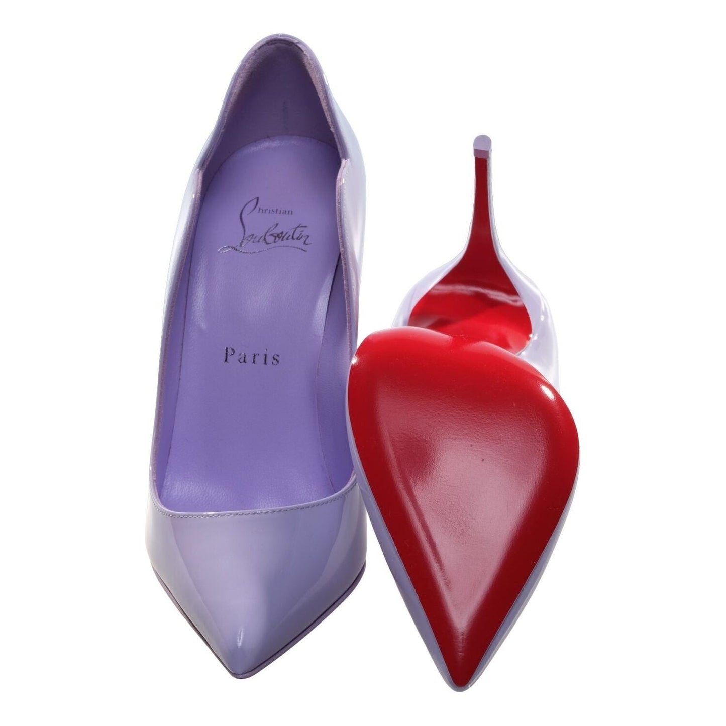 Christian Louboutin Hot Chick 100 Lilac Patent Leather High Heel Pump Christian Louboutin