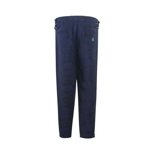 Emporio Armani Blue Linen Jeans & Pant Emporio Armani