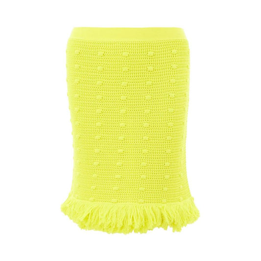 Bottega Veneta Yellow Cotton Skirt Bottega Veneta