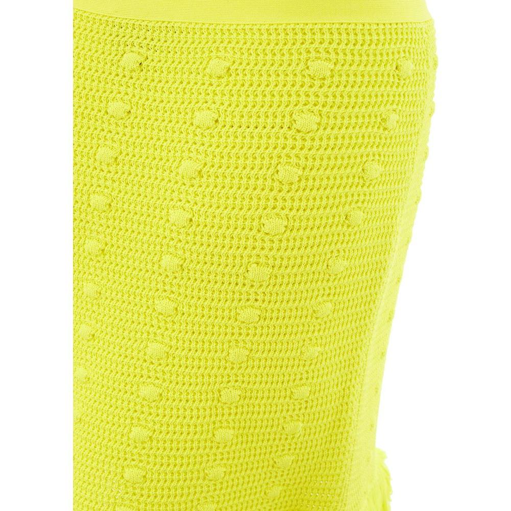 Bottega Veneta Yellow Cotton Skirt Bottega Veneta