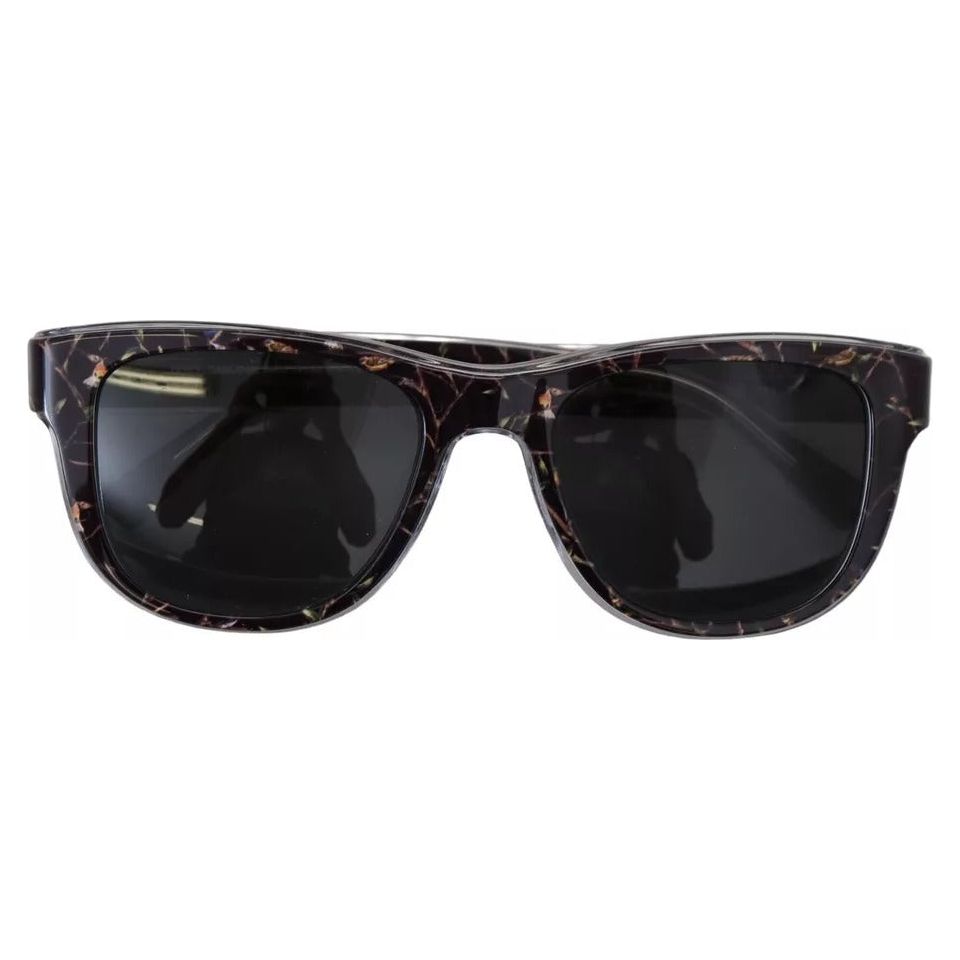 Dolce & Gabbana Black Plastic Full Rim Gray Mirror Lens DG4284-F Sunglasses Dolce & Gabbana