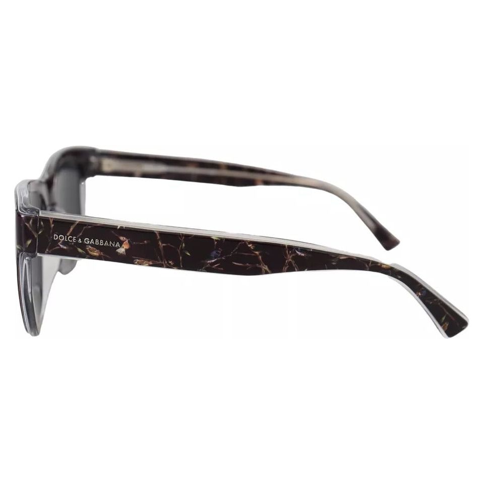 Dolce & Gabbana Black Plastic Full Rim Gray Mirror Lens DG4284-F Sunglasses Dolce & Gabbana