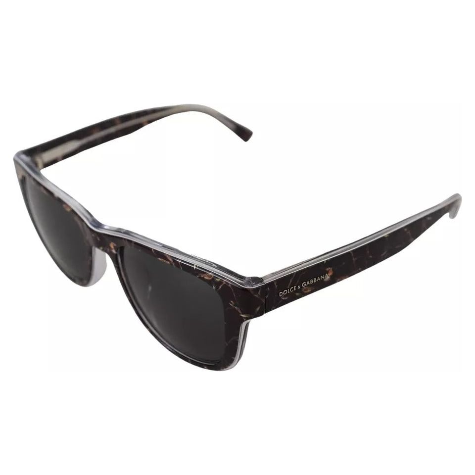 Dolce & Gabbana Black Plastic Full Rim Gray Mirror Lens DG4284-F Sunglasses Dolce & Gabbana