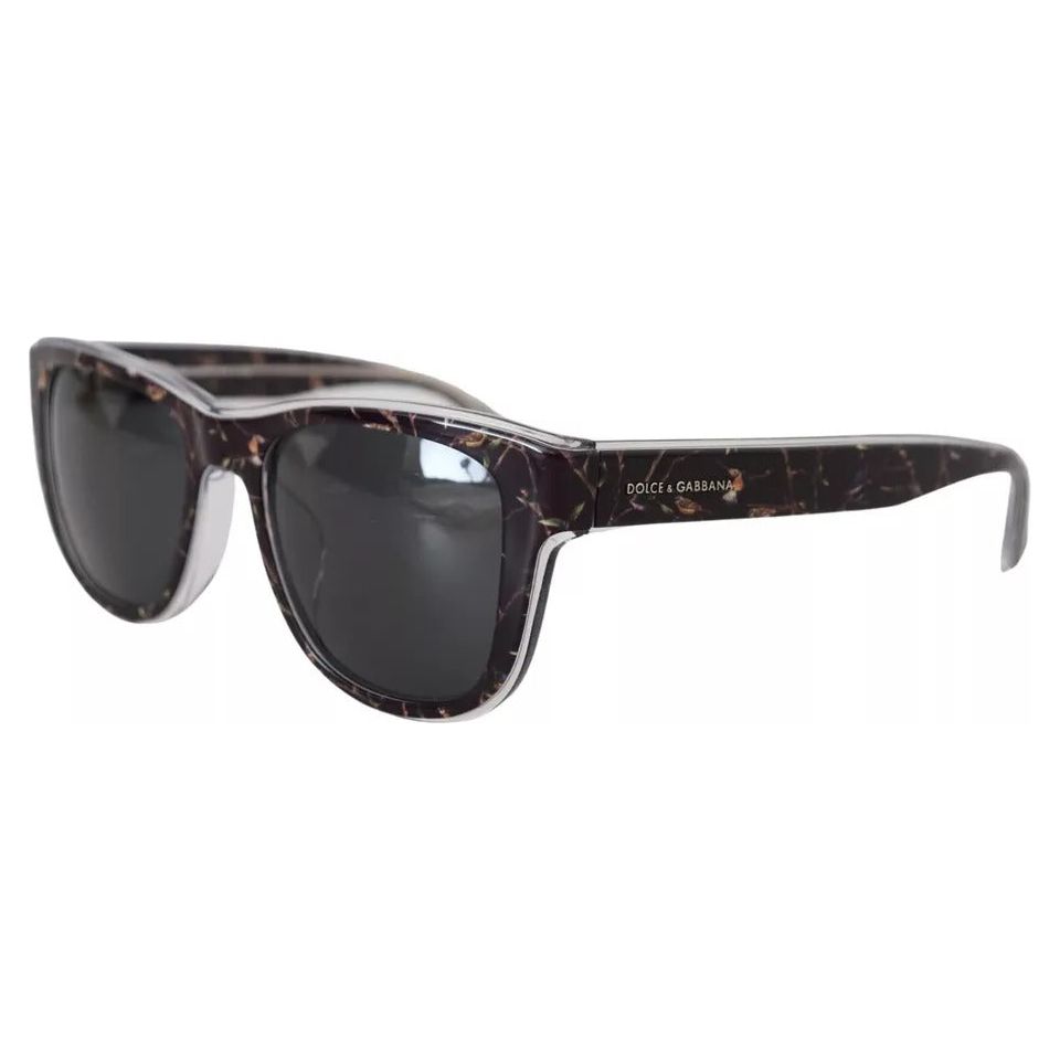 Dolce & Gabbana Black Plastic Full Rim Gray Mirror Lens DG4284-F Sunglasses Dolce & Gabbana