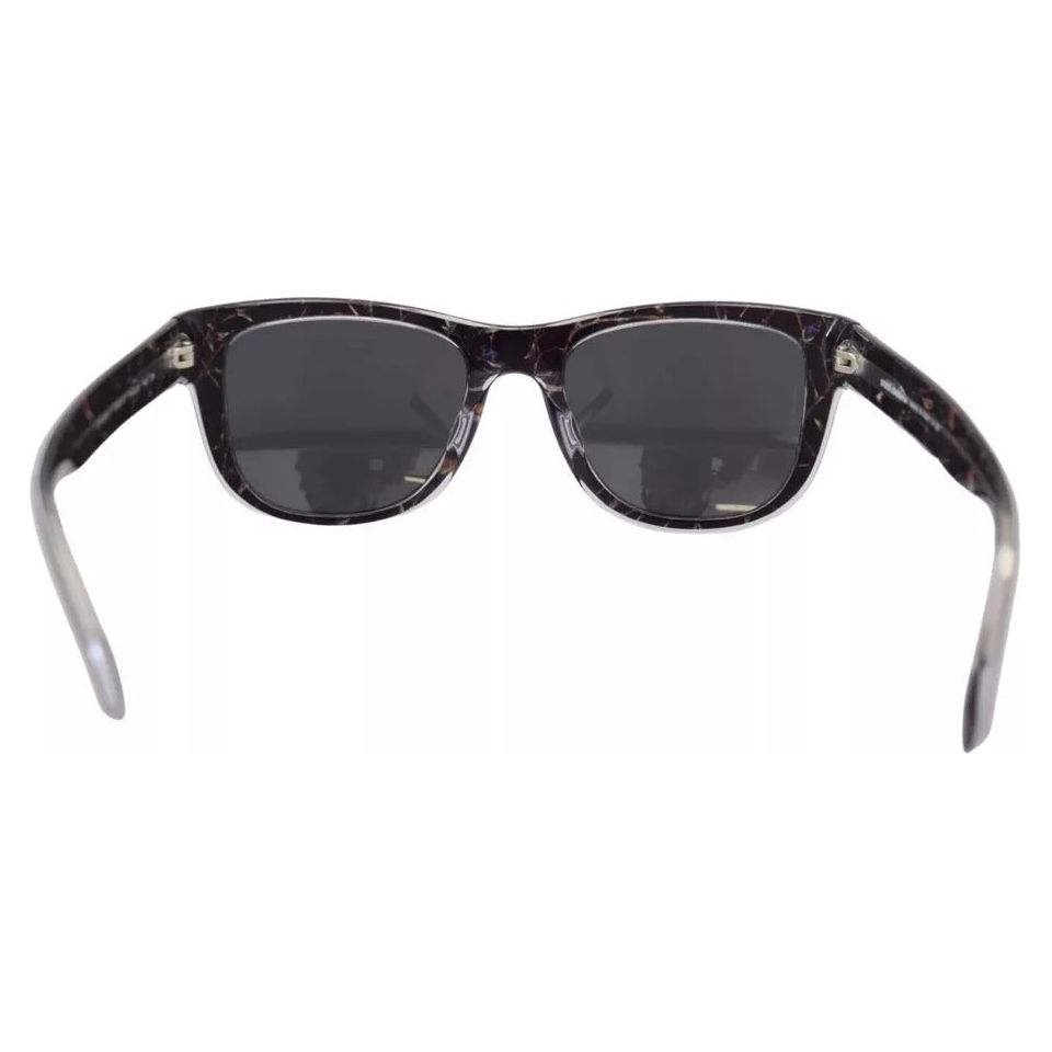 Dolce & Gabbana Black Plastic Full Rim Gray Mirror Lens DG4284-F Sunglasses Dolce & Gabbana