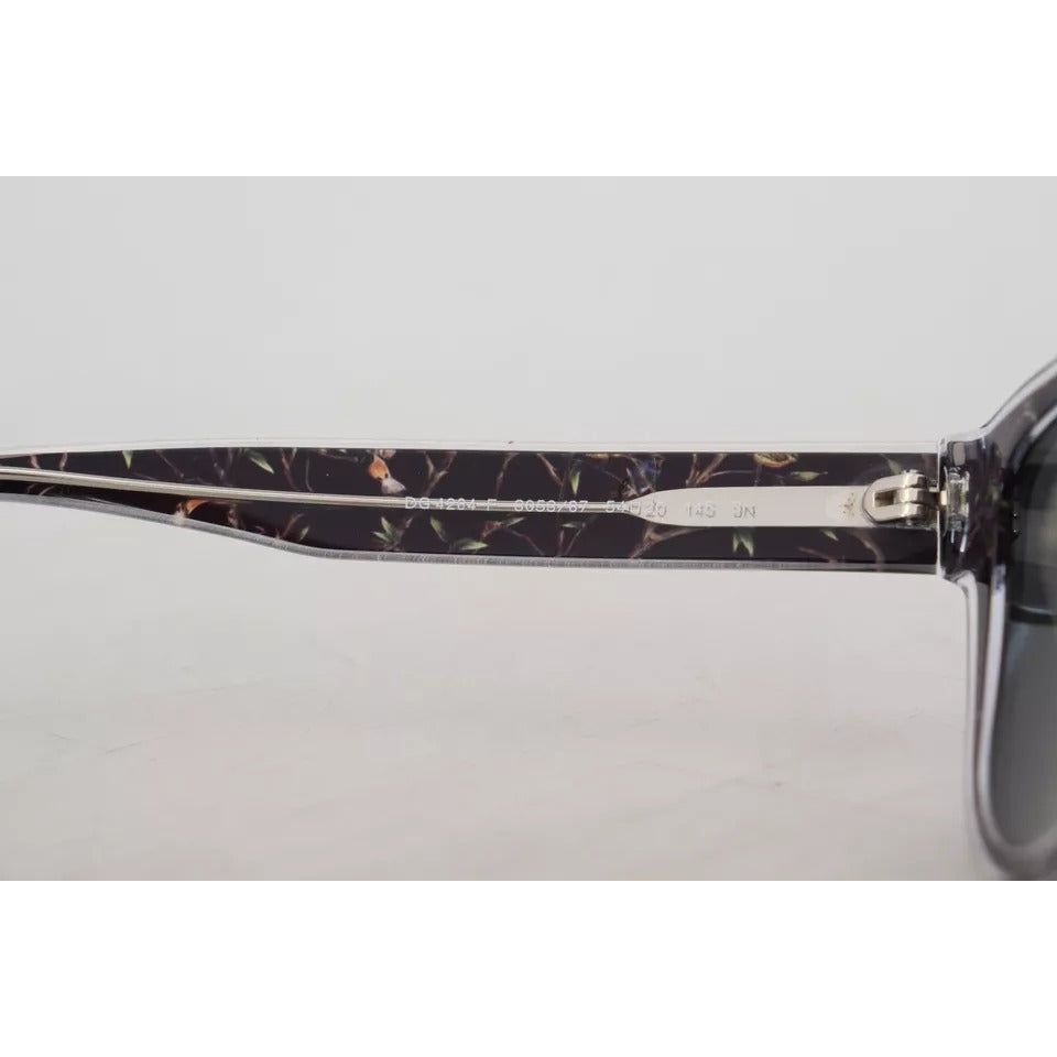 Dolce & Gabbana Black Plastic Full Rim Gray Mirror Lens DG4284-F Sunglasses Dolce & Gabbana