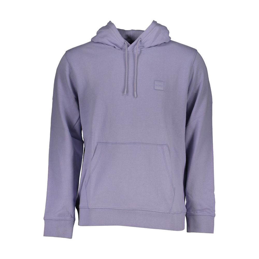 Hugo Boss Purple Cotton Sweater Hugo Boss