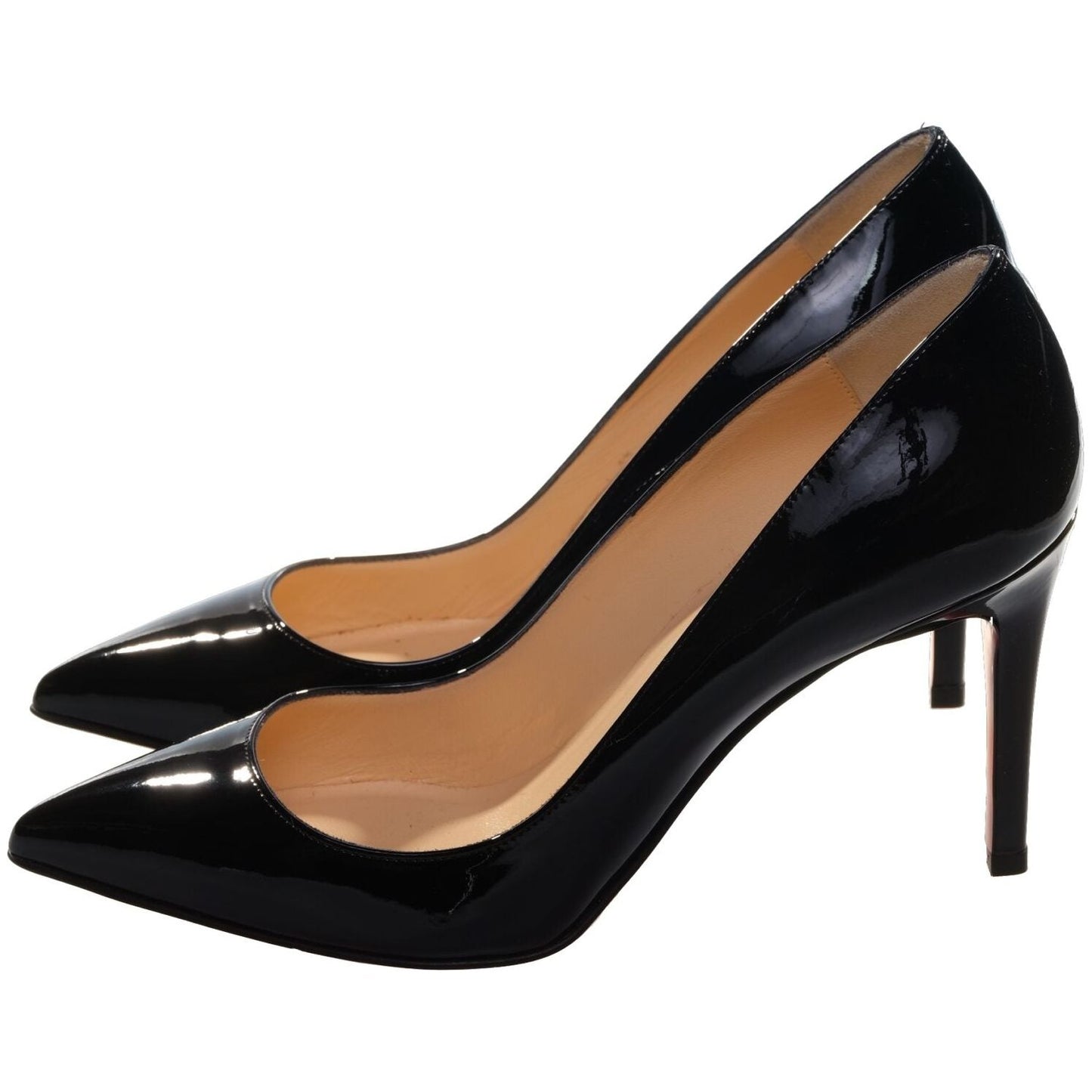 Christian Louboutin Pigalle 85 Black Leather High Heel Pumps Christian Louboutin