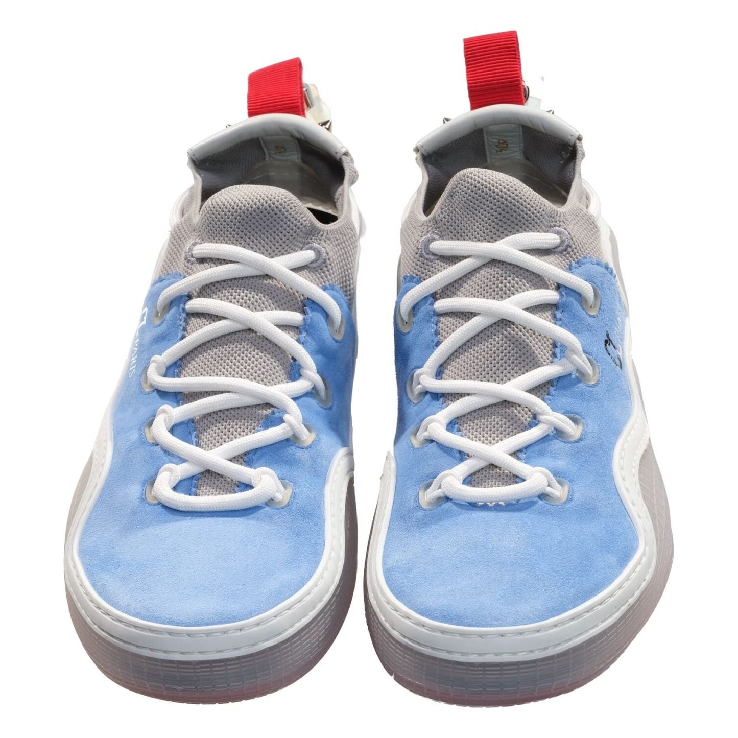 Christian Louboutin Arpoador Flat Light Blue Suede Sneakers Christian Louboutin