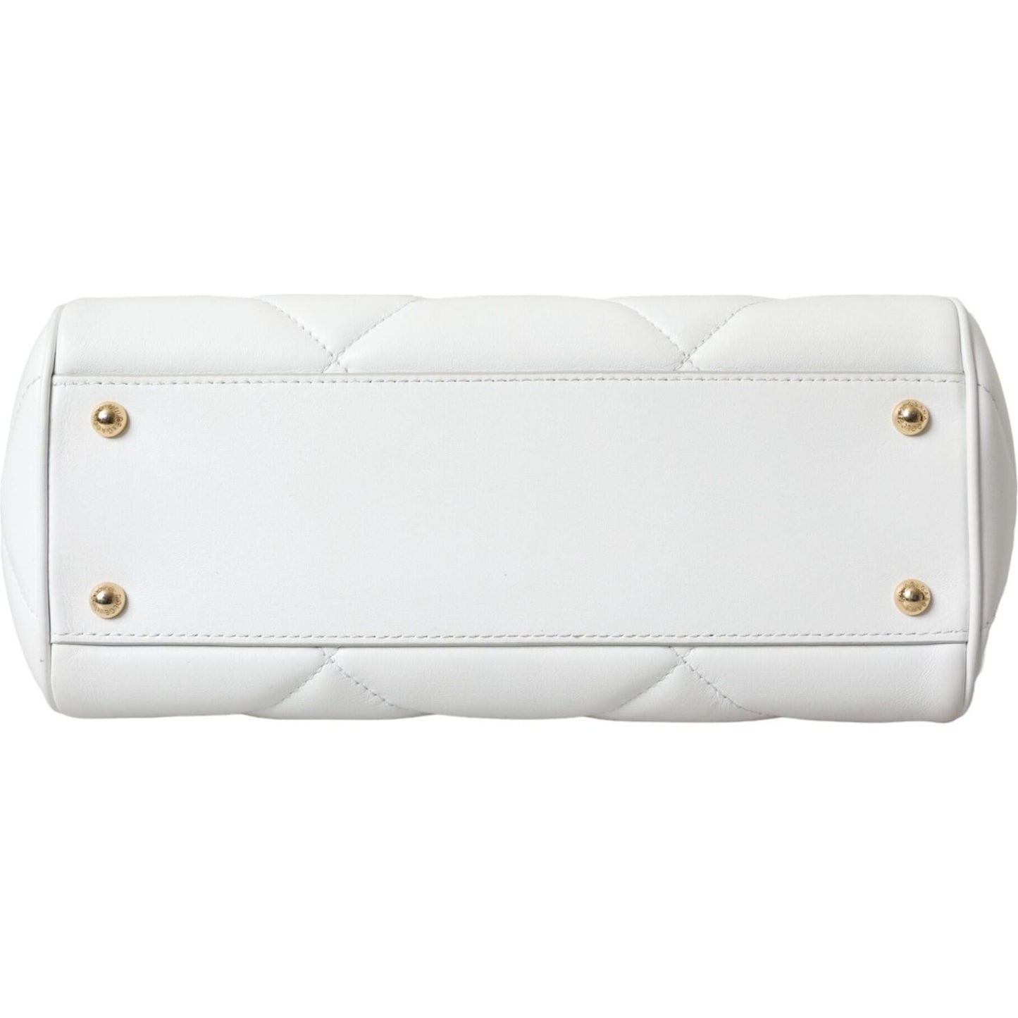 Dolce & Gabbana White Quilted Leather SICILY Hand Shoulder Purse Satchel Bag Dolce & Gabbana