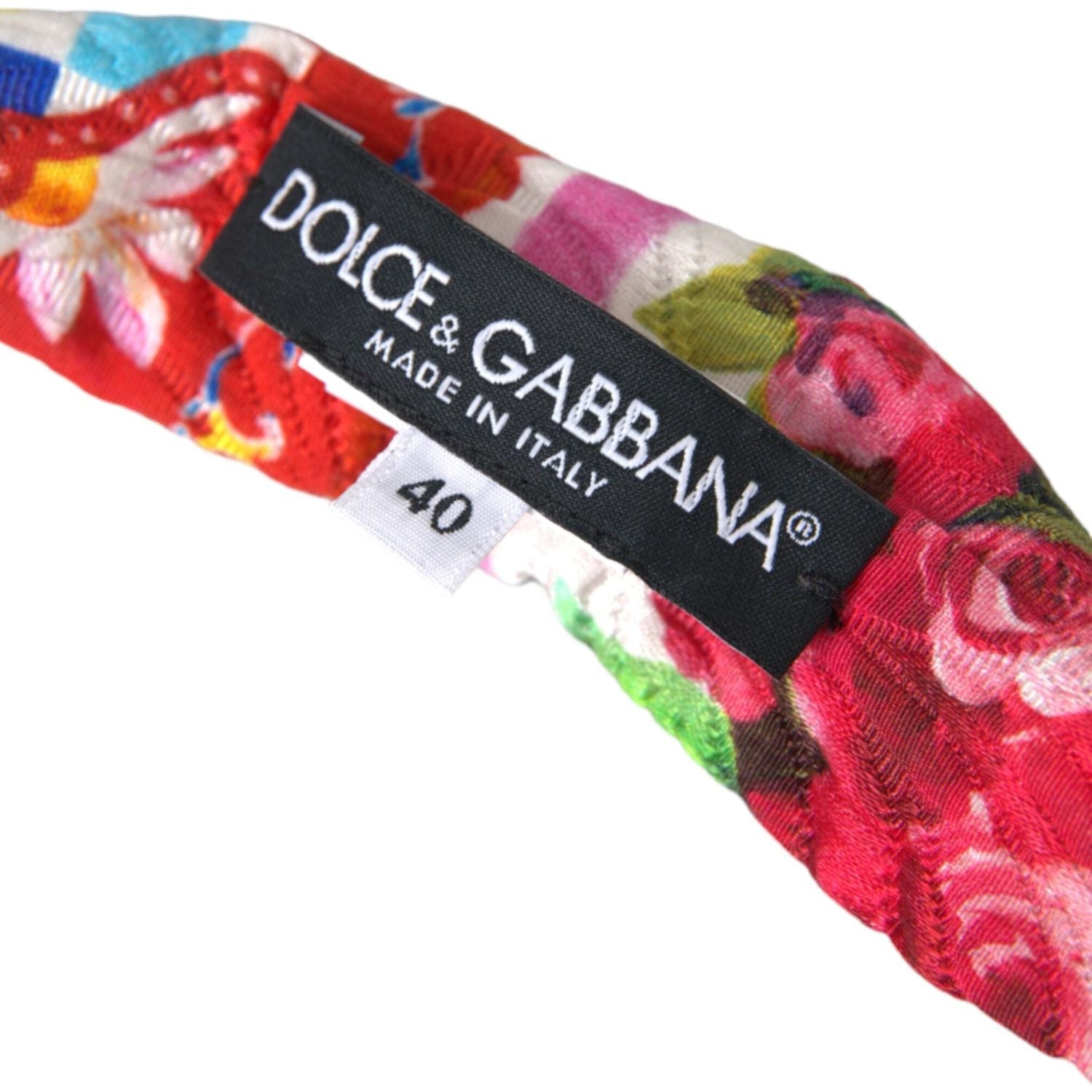 Dolce & Gabbana Multicolor Carretto Print Waist Belt