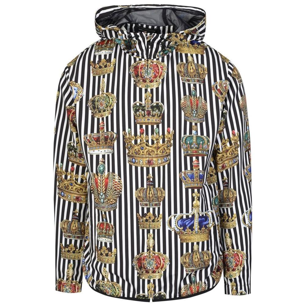 Dolce & Gabbana Multicolor Polyester Jackets & Coat Dolce & Gabbana