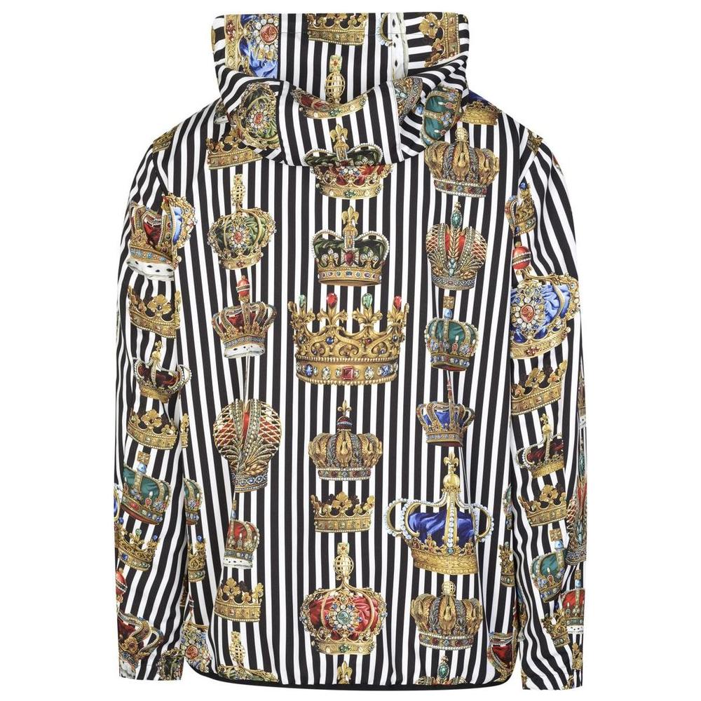 Dolce & Gabbana Multicolor Polyester Jackets & Coat Dolce & Gabbana