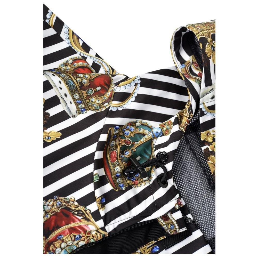 Dolce & Gabbana Multicolor Polyester Jackets & Coat Dolce & Gabbana