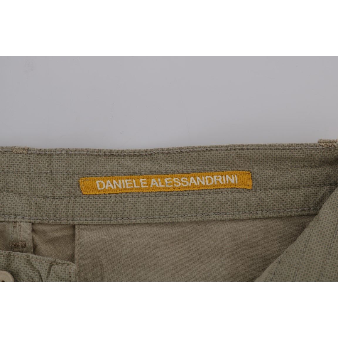 Daniele Alessandrini Beige Slim Fit Chinos for Sophisticated Style Jeans & Pants Daniele Alessandrini