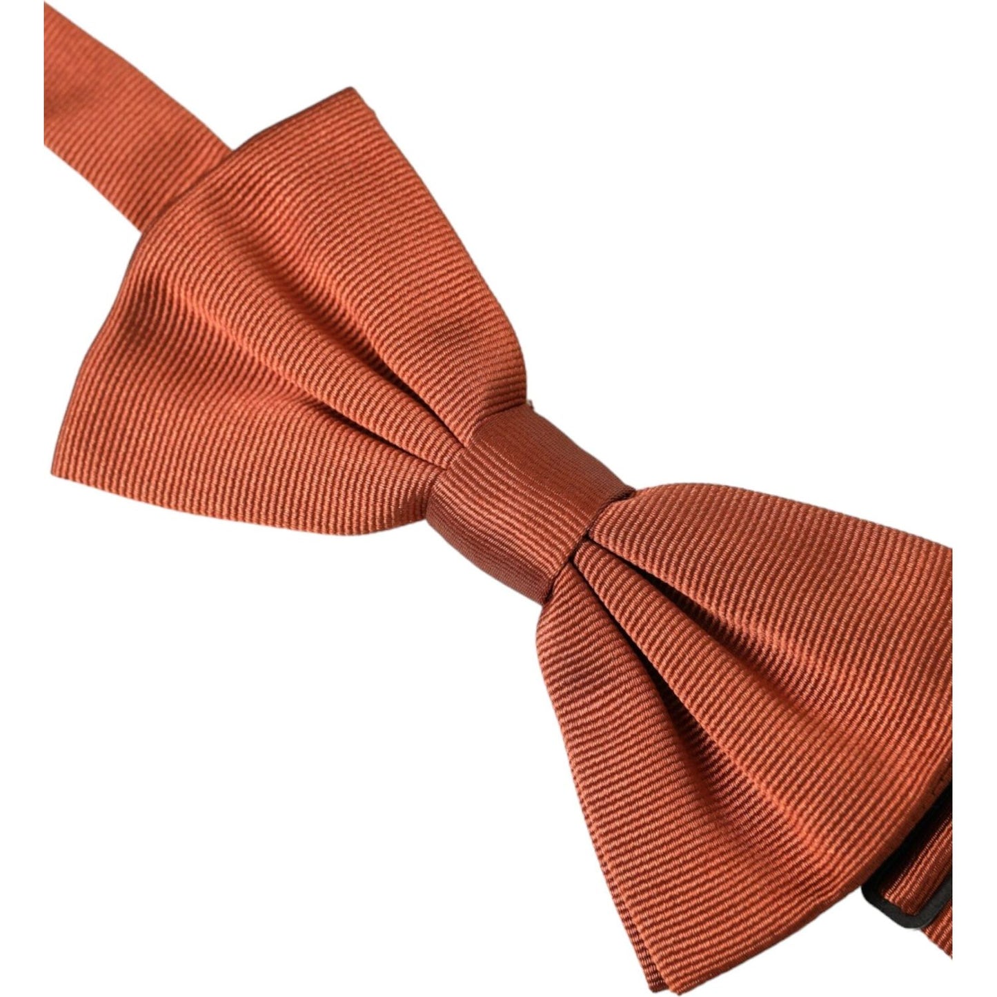 Dolce & Gabbana Brown Silk Adjustable Neck Men Bow Tie Dolce & Gabbana