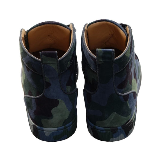 Christian Louboutin Louis Orlato Flat Camouflage High Top Sneakers Christian Louboutin