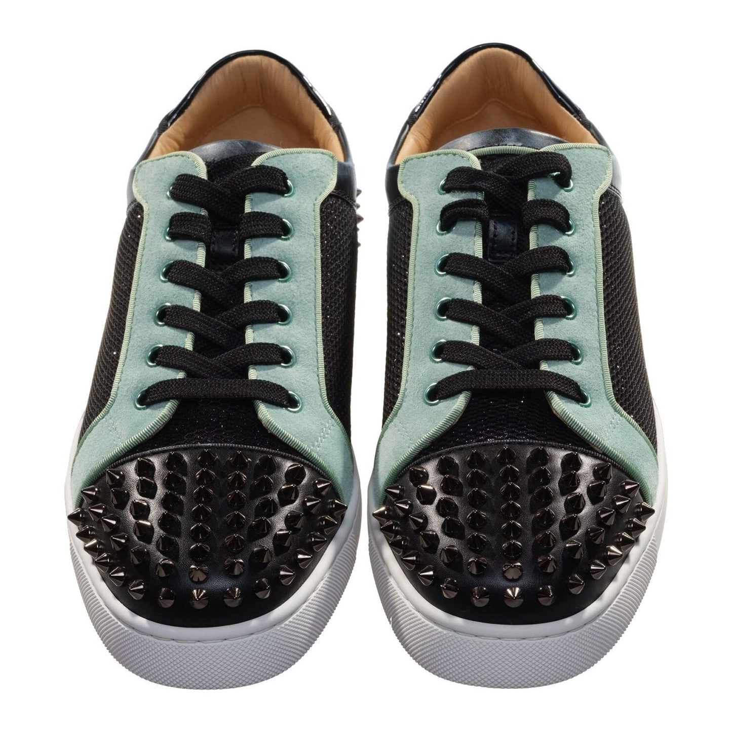 Christian Louboutin Seavaste Orlato Flat Low Top Contrast Colour Studded Sneakers Christian Louboutin