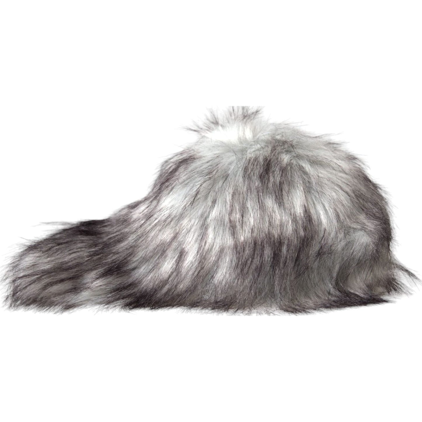 Dolce & Gabbana Black White Faux Fur Baseball Hat Men Dolce & Gabbana