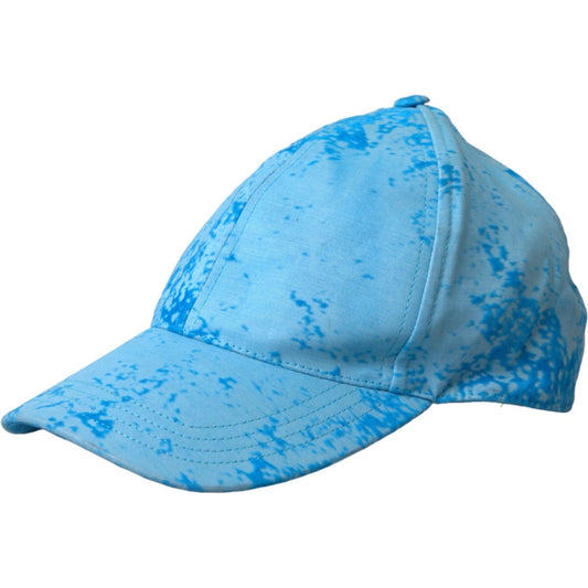 Dolce & Gabbana Light Blue Color Splash Baseball Hat Men Dolce & Gabbana