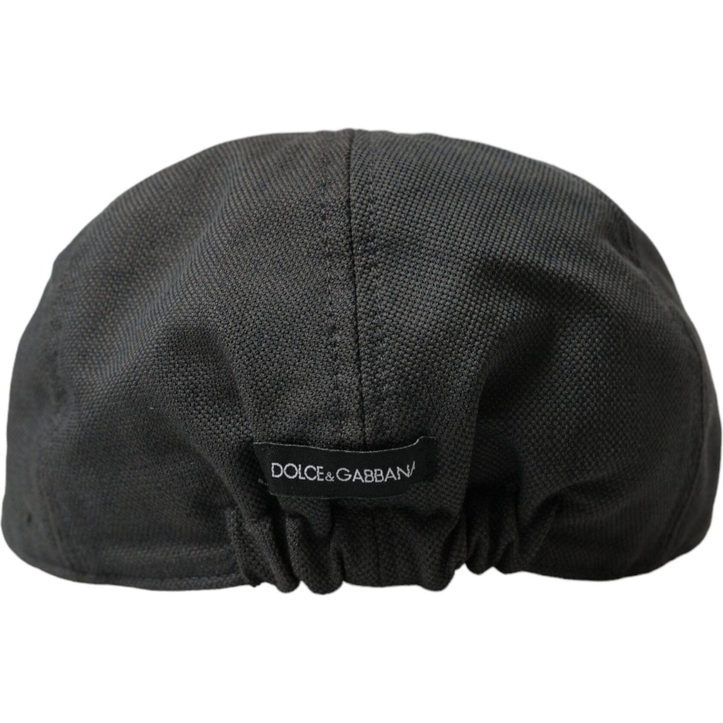 Dolce & Gabbana Dark Gray Nylon Cloth Newsboy Hat Men Dolce & Gabbana