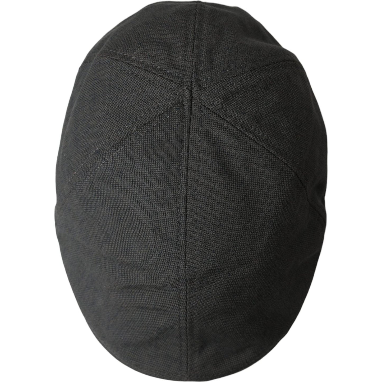 Dolce & Gabbana Dark Gray Nylon Cloth Newsboy Hat Men Dolce & Gabbana