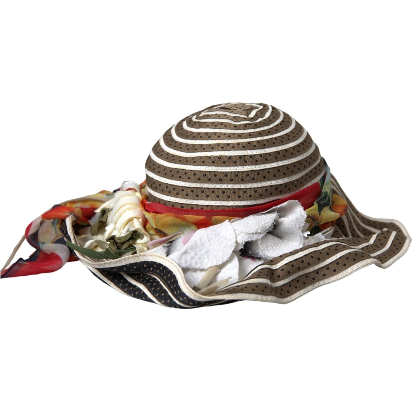 Dolce & Gabbana Multicolor Fantasy Wide Brim Floppy Hat Dolce & Gabbana